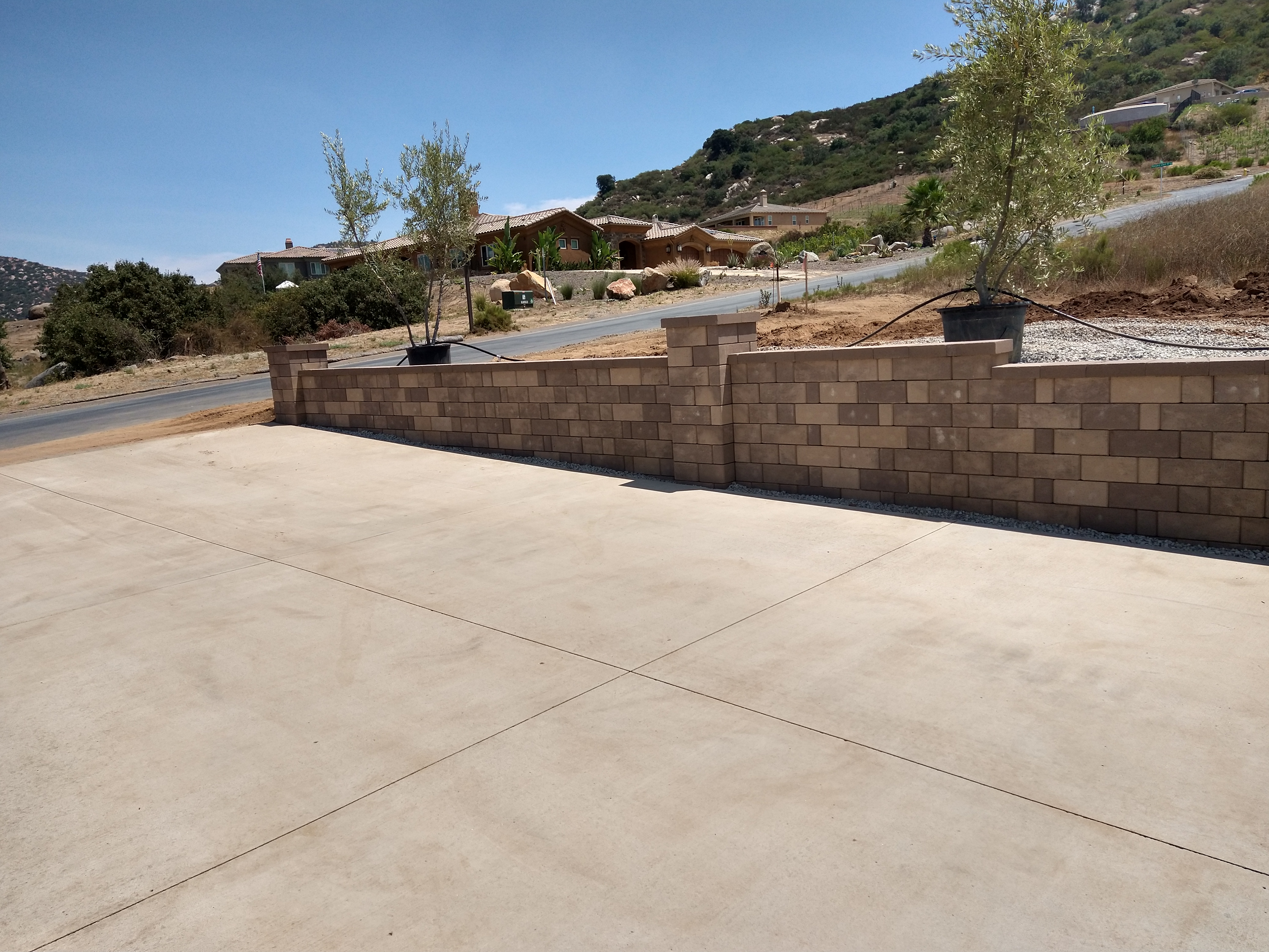 Retaining Wall — San Diego Project vinyl plank flooring installed in San Diego home by Hardscape Flow