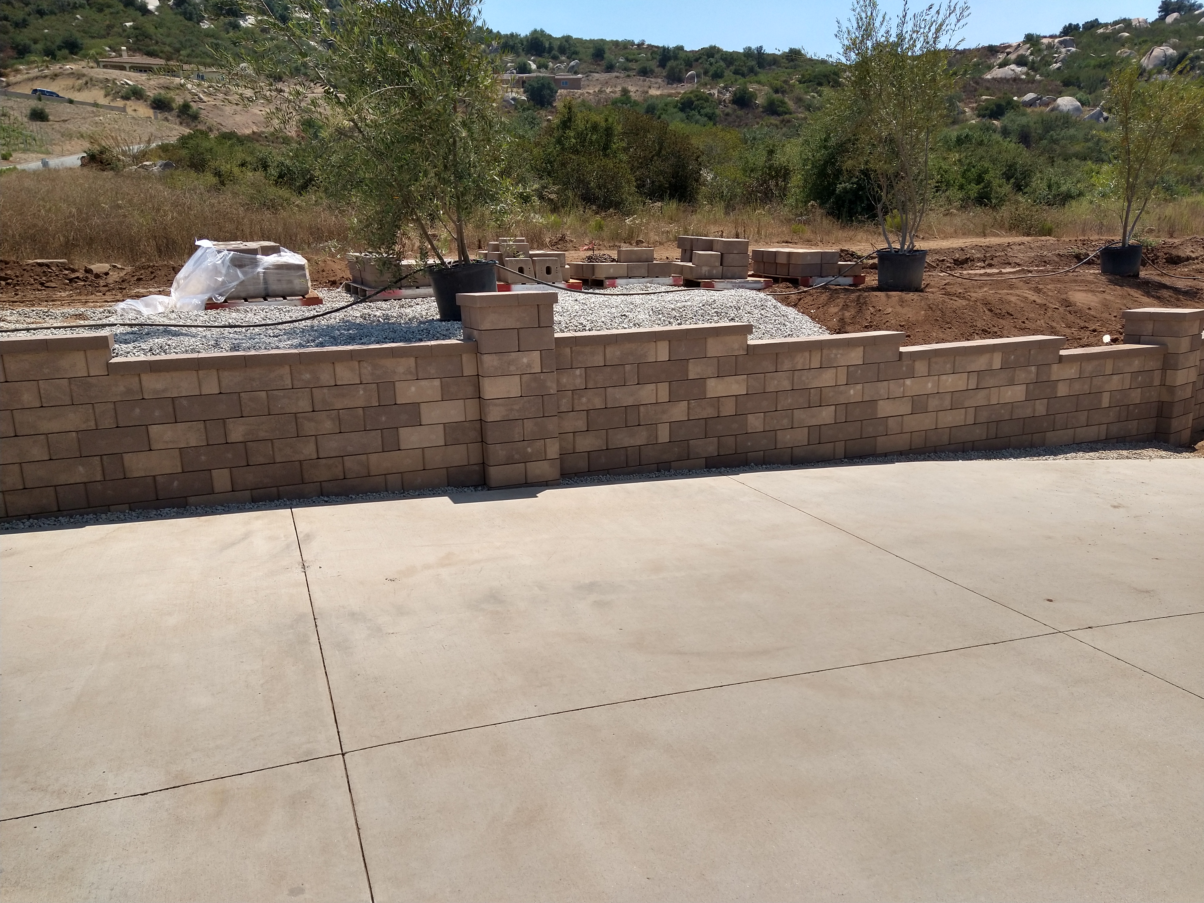 Retaining Wall — San Diego Project vinyl plank flooring installed in San Diego home by Hardscape Flow