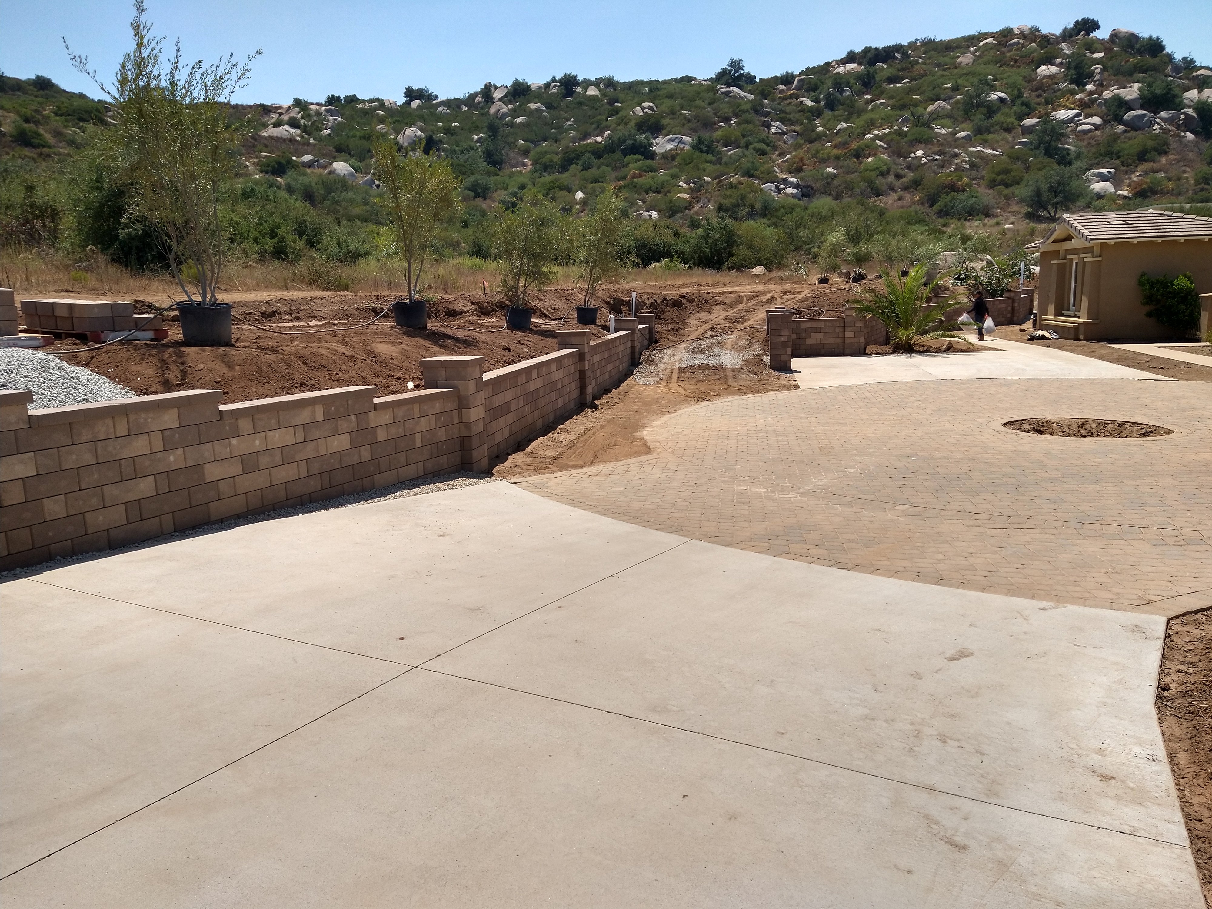 Retaining Wall — San Diego Project vinyl plank flooring installed in San Diego home by Hardscape Flow