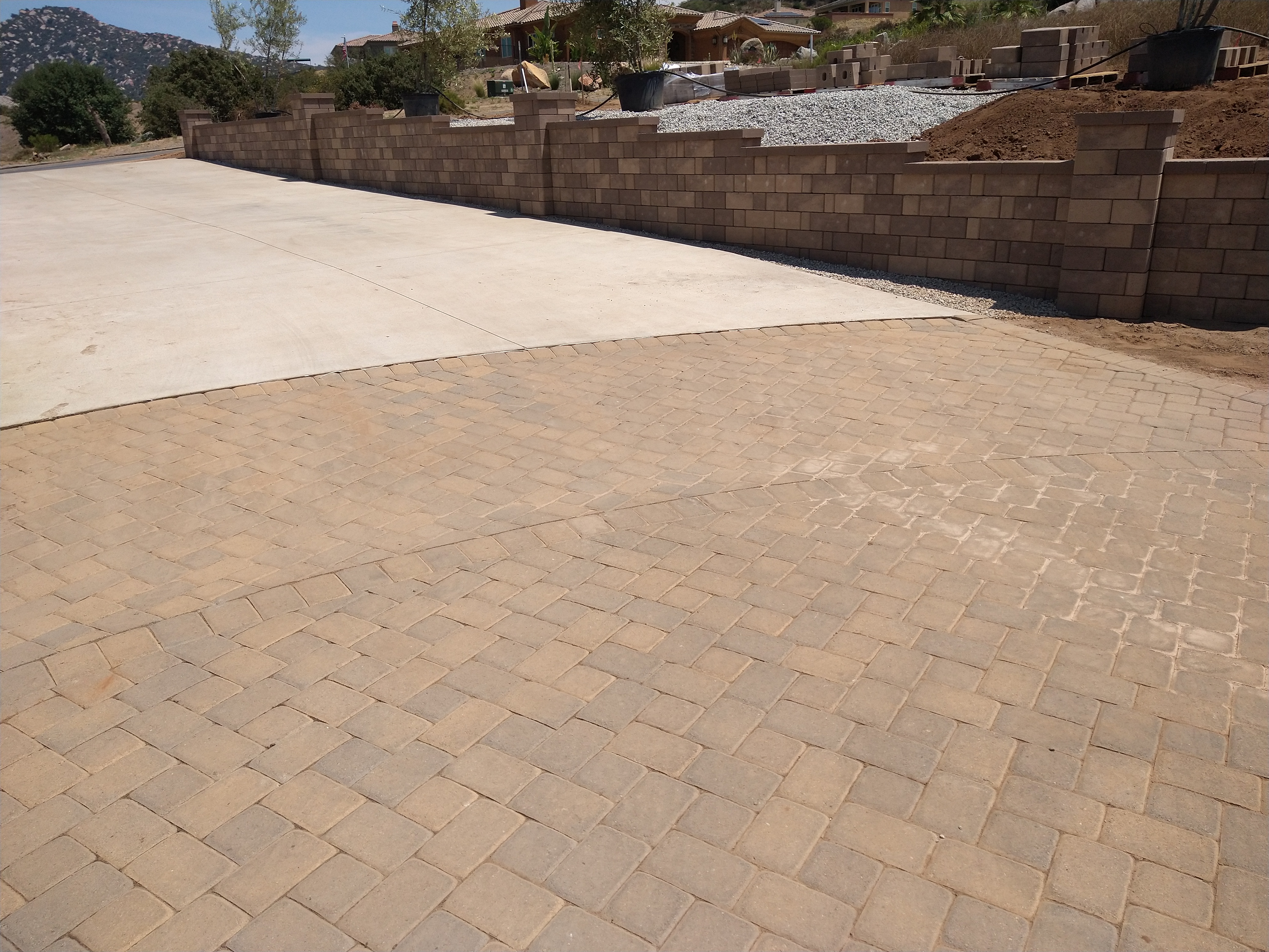 Retaining Wall — San Diego Project vinyl plank flooring installed in San Diego home by Hardscape Flow