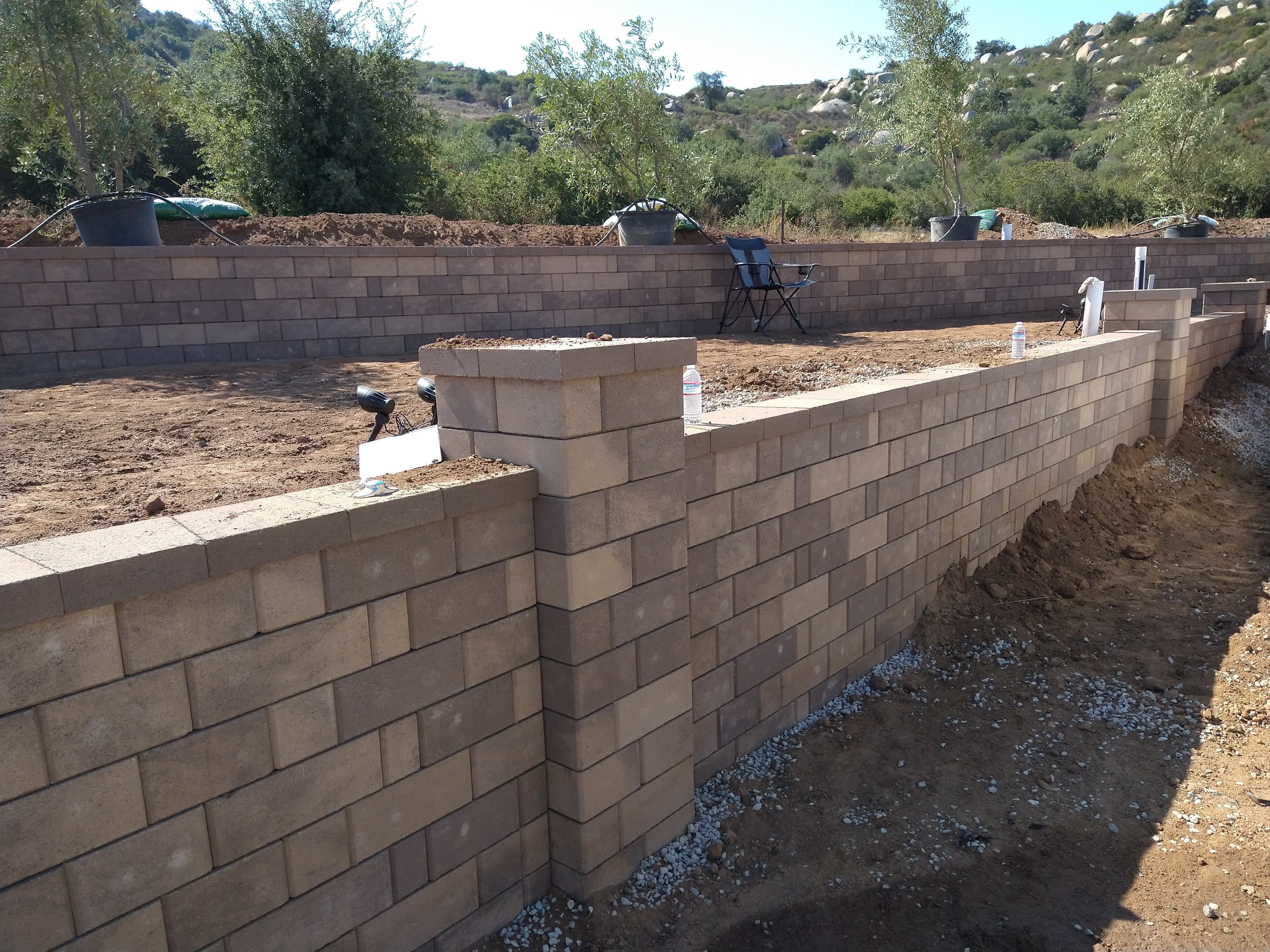 Retaining Wall — San Diego Project vinyl plank flooring installed in San Diego home by Hardscape Flow