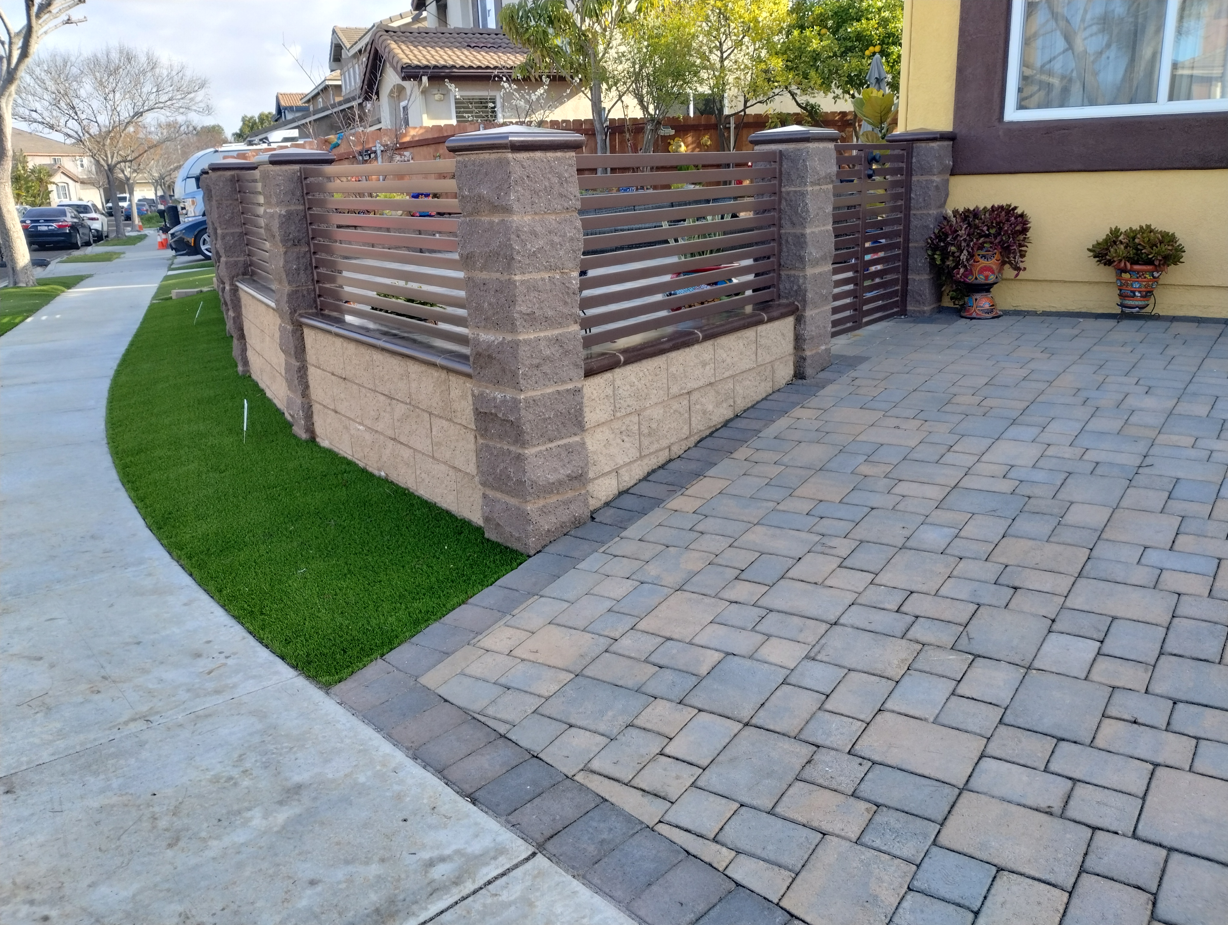 Retaining Wall — San Diego Project vinyl plank flooring installed in San Diego home by Hardscape Flow