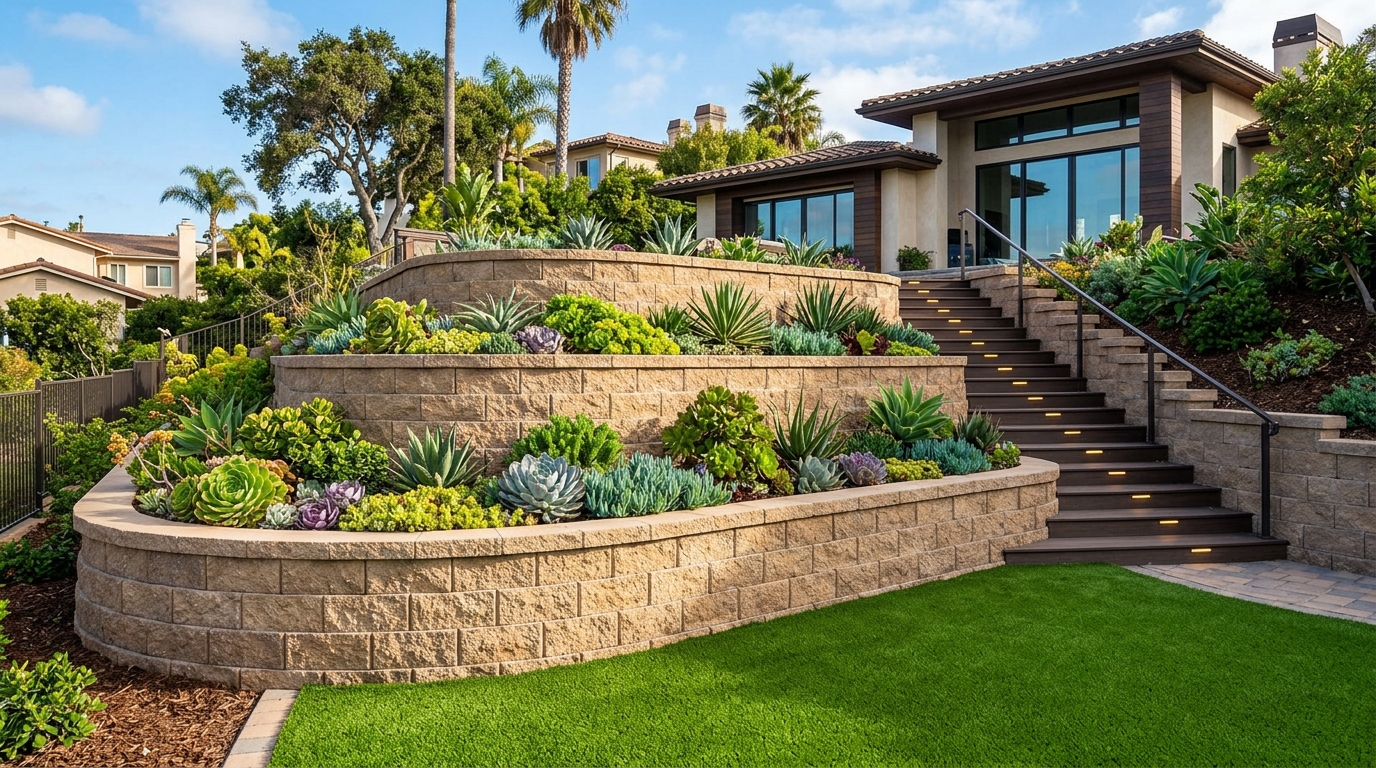 Hardscape Project vinyl plank flooring installed in San Diego home by Hardscape Flow