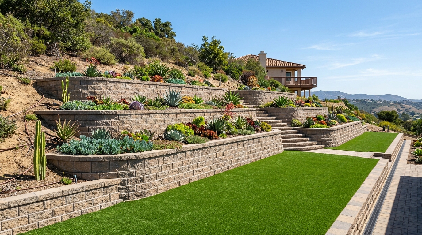 Hardscape Project vinyl plank flooring installed in San Diego home by Hardscape Flow