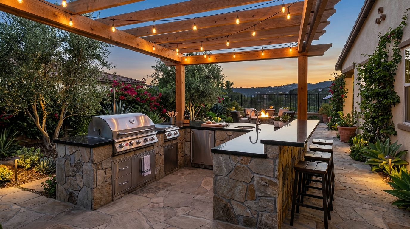 Hardscape Project vinyl plank flooring installed in San Diego home by Hardscape Flow