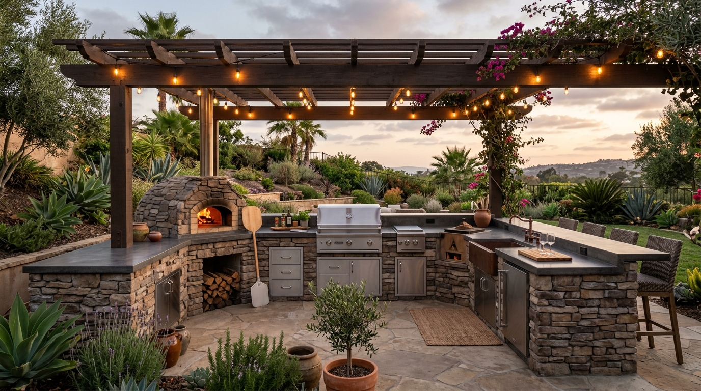 Hardscape Project vinyl plank flooring installed in San Diego home by Hardscape Flow